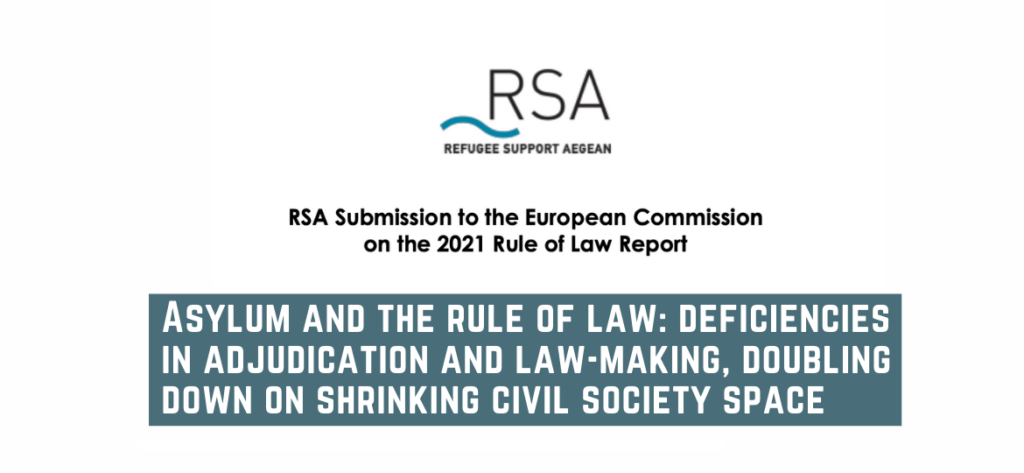 Asylum and the rule of law: deficiencies in adjudication and law-making, doubling down on shrinking civil society space