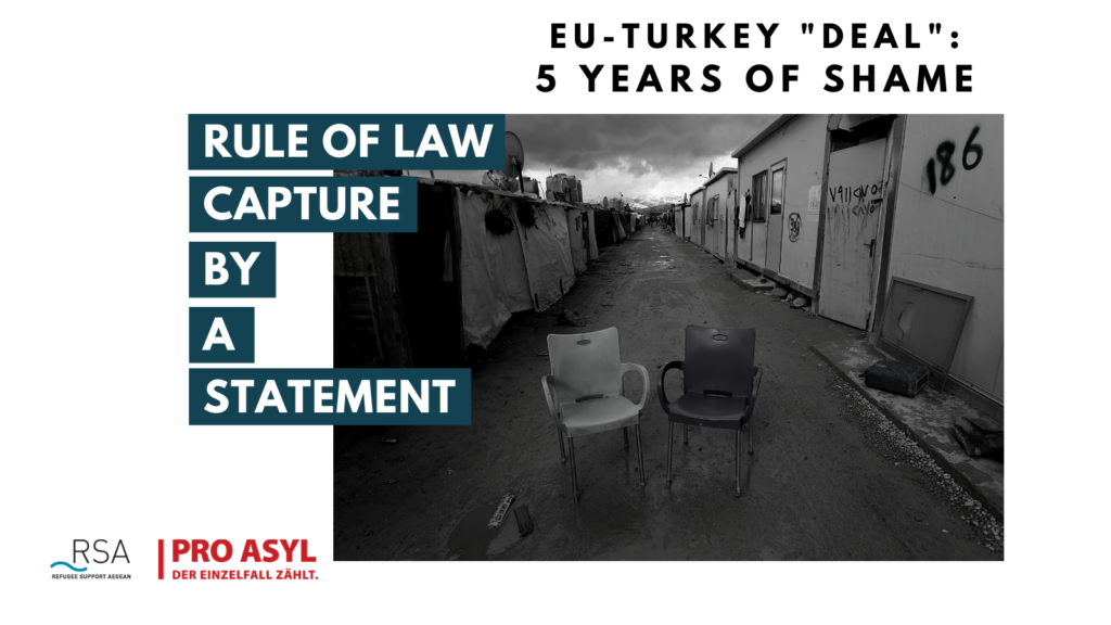 Rule of law capture by a Statement | EU-Turkey deal: 5 Years of Shame
