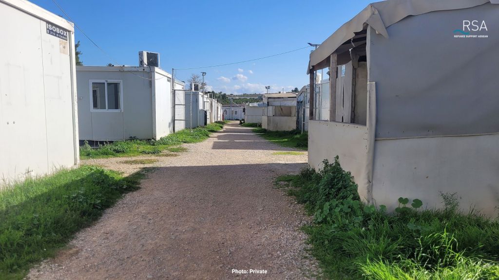 The conditions prevailing in refugee camps across mainland Greece