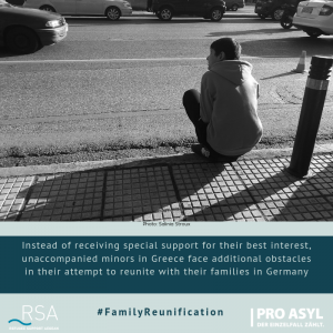 Instead of receiving special support for their best interest, unaccompanied minors in Greece face additional obstacles in their attempt to reunite with their families in Germany.