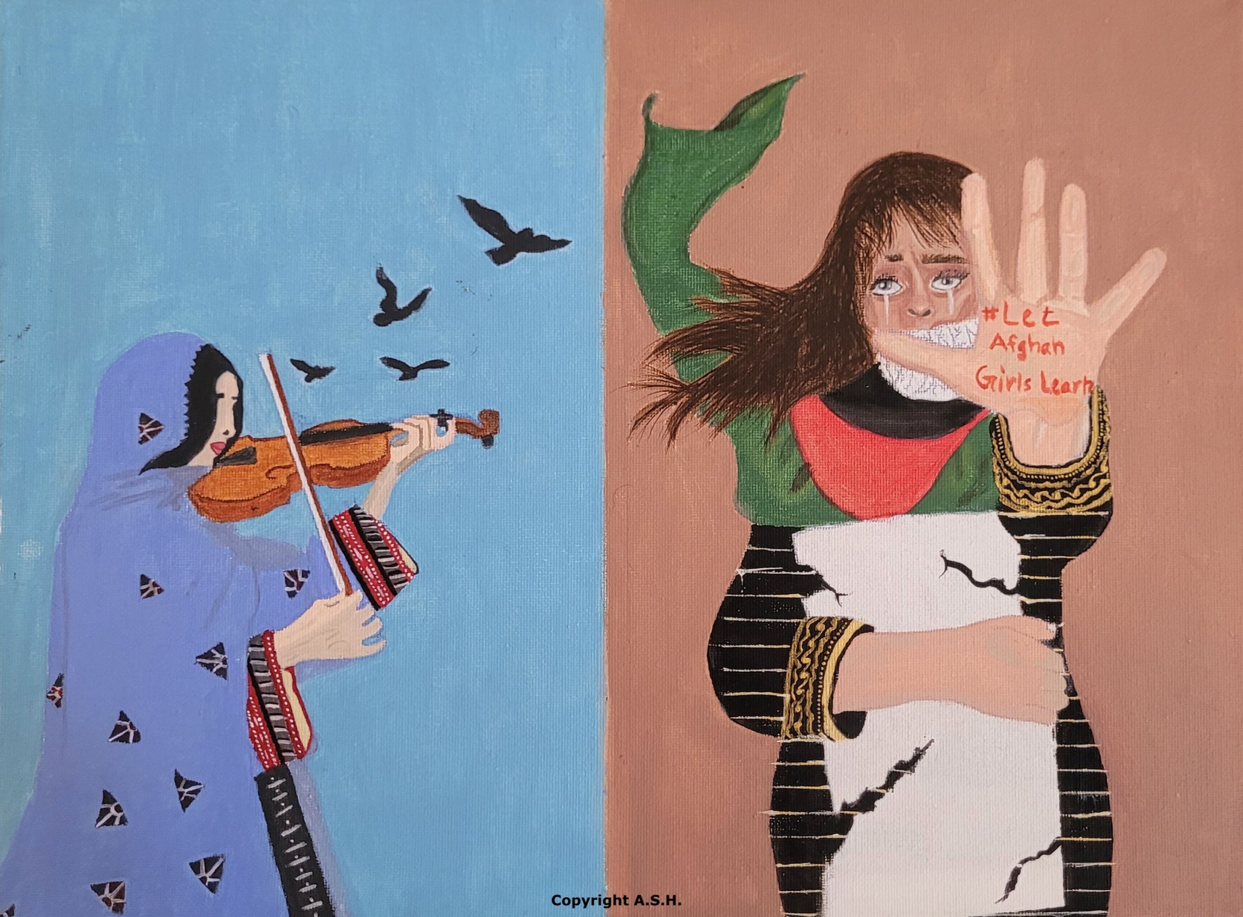 “The sun will rise again!”
Afghan women in Greece unite their voices in solidarity with the women and girls in Afghanistan on the International Day for the Elimination of Violence Against Women